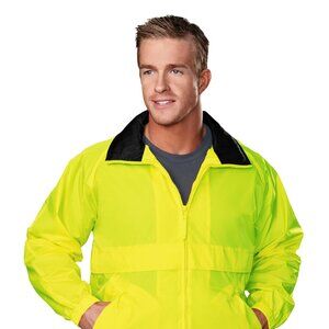 Men’s Lime Windbreaker Jacket Regular & Big & Tall S to 6X Water Resistant